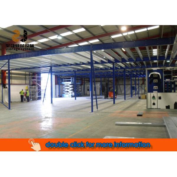 500kg-1500kg/sqm Metal Mezzanine Systems , Storage Mezzanine Floor Warehouse System