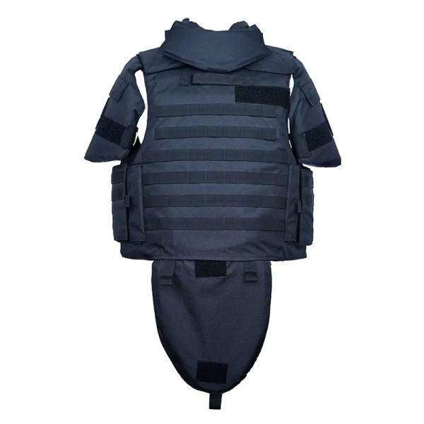 9mm Military Gear Bulletproof Vest Black Full Coverage Armor Men'S Tactical