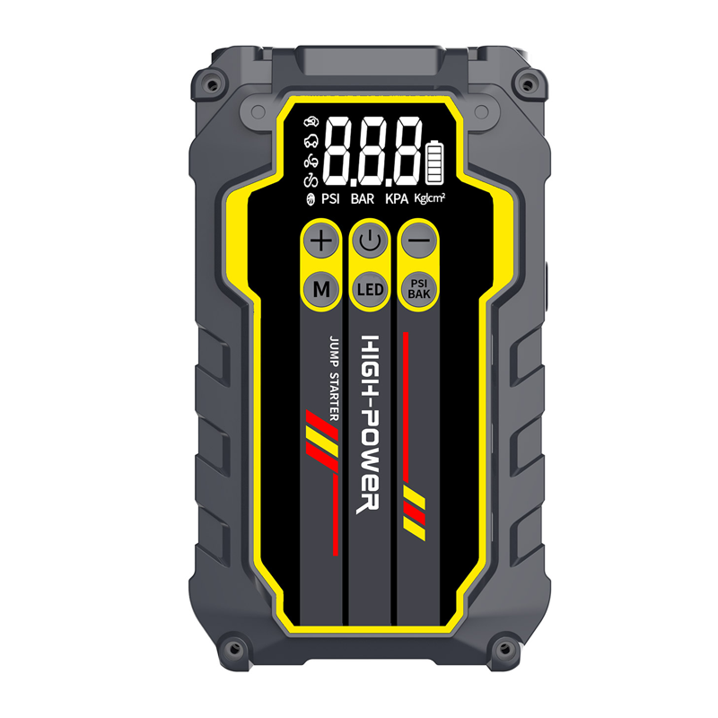 8000mAh Emergency Car Jump Starter 12 Volt With Air Pump Compressor 150PSI Tire Inflator Jump Starter Booster Pack
