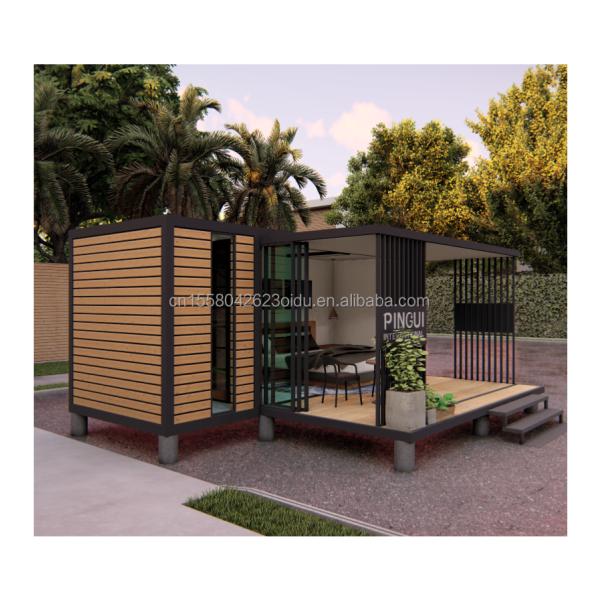 Casas de contenedores modulares prefabricadas estilo de diseño moderno con marco de acero de acero galvanizado 180g