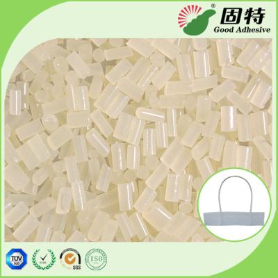 Good flowability,Strong bonding strength for paper handle attachment.​EVA Yellowish granule Hot Melt Glue Adhesive