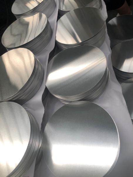 Customizable Silver 1050 Aluminum Circles Dia 80-1600MM Thickness 0.3-6.0MM for Cookware Manufacturing