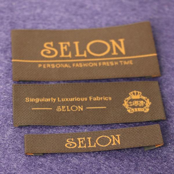 White Center Fold Cotton Neck Woven Garment Labels Main Lables