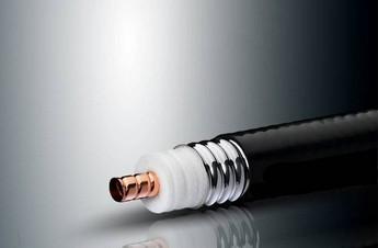 1-5/8 Inches  Helix Copper Tube RF Coaxial Cable , 1-5/8 Inches PE Jacket RF Feeder Cable For Metro Stations