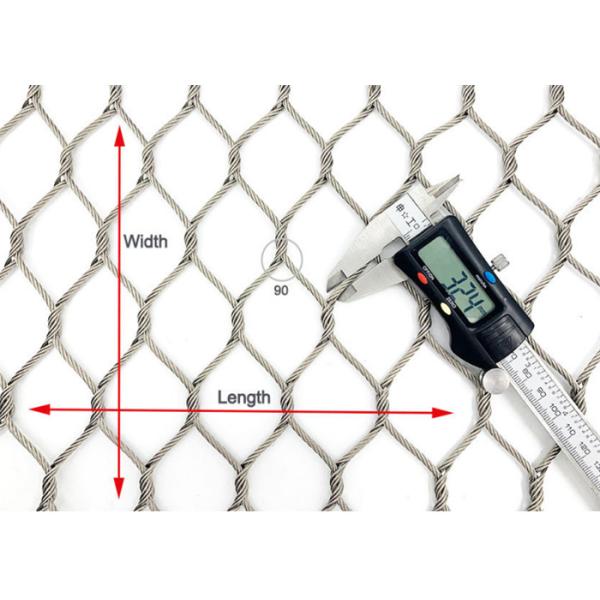 Flexible 4mm Rope Diameter Stainless Steel Wire Rope Fence For Safety Protection