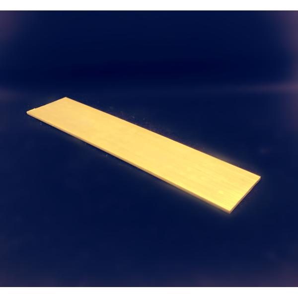 Copper Zinc Alloy Extrusion Square Flat Bars Custom Metal Extruded Profiles