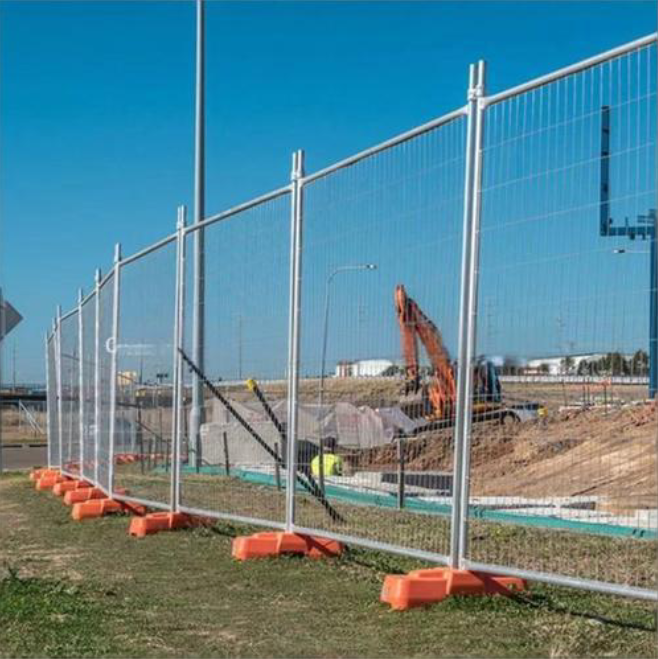 Stackable Water Ballast Temporary Security Fence Depot Friendly Rapid Deploy