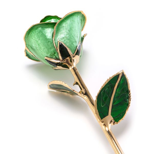 Love Source Authentic Gold Plated Rose Crafts Office and Home Decoration Decorative Ornaments Gold Plated Rose Flowers