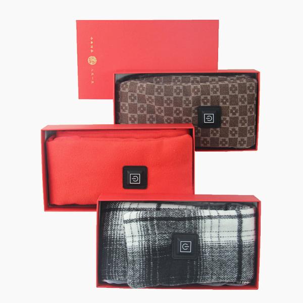 Winter Fashion Luxury Designer Graphene Cotton Scarf Smart Electric USB Rechargeable Heating Neck Scarf