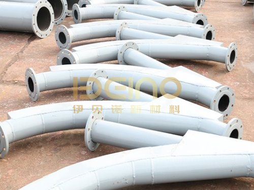 Custom Ceramic Coated Pipe Composite Pipe Tee Wear Resistant Ceramic Tube