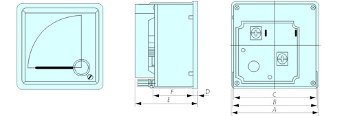 Single Row Vibrating Reed Analogue Meter