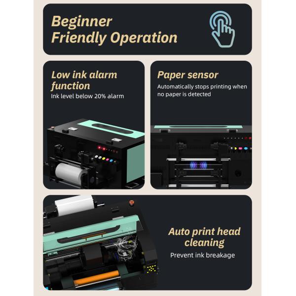 A3 UV DTF Printer UV Sticker Printer PET Film Transfer Printing Machine for Glass