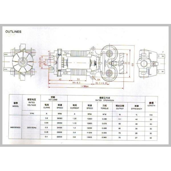 IE 2 Efficiency 5kw Brushless DC Motor for Electric Motorbike High Torque 1-80KG.CM