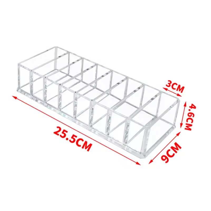 Factory Direct Acrylic Makeup Organizer Transparent Cosmetic Storage Box Desktop Holder for Lipstick Eyeshadow Palette Jewelry