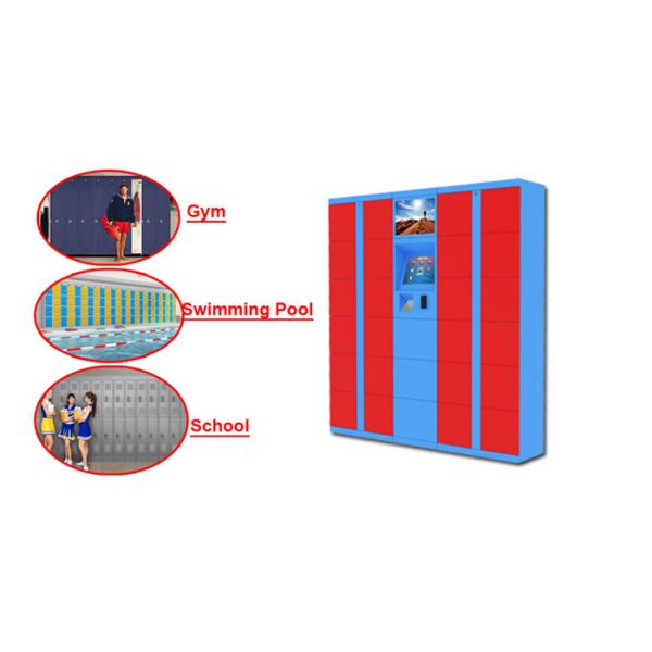 タッチ画面、空港のための貯蔵の電子ロッカーが付いているレンタル手荷物ロッカー24時間の