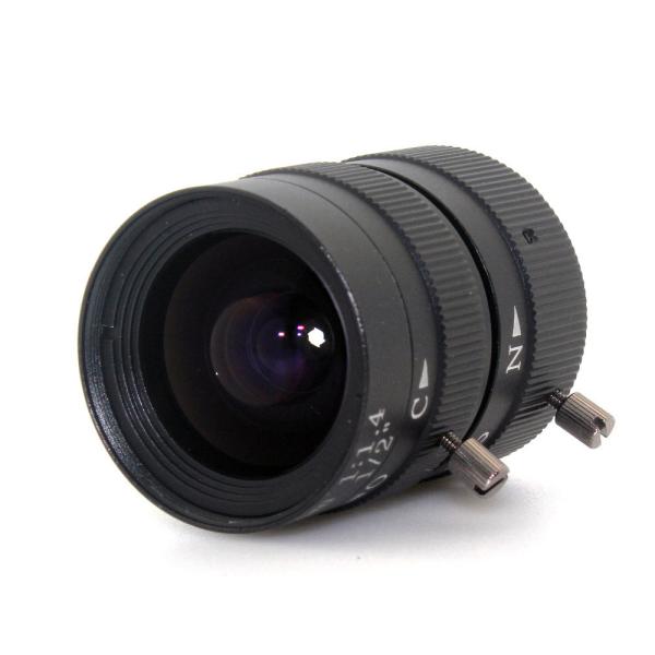 1/2 3 Megapixel Manual Fixed Lens C Mount Lens 53° HFOV For Cctv Camera Box
