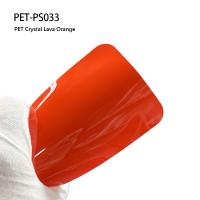 PET Crystal Lava Orange Vinyl Car Wrap Car PPF Film Body Sticker