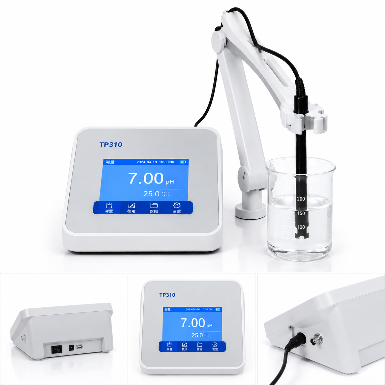 TP310 Laboratory Benchtop pH Analyzer Digital pH Meter for Accurate Chemical