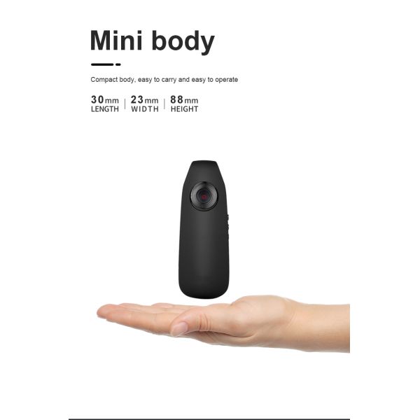 1080P Full HD Mini Camera Wearable Body Bike Camcorder NightShot Plus Feature Included