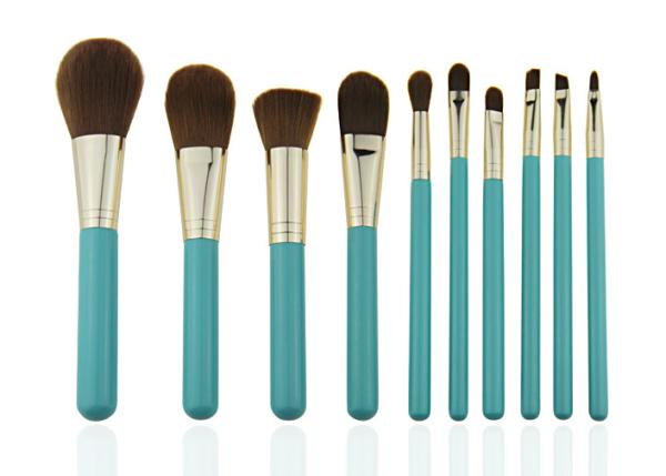 Synthetic Hair Professional Makeup Brush Set / 10 Piece Makeup Brush Set