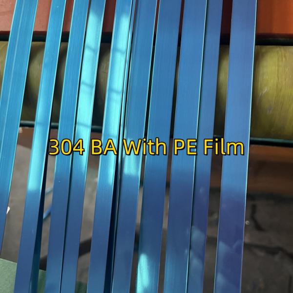 0.5mm 304 1.4301 BA Surface bande de bobine en acier inoxydable laminée à froid pour le projet alimentaire