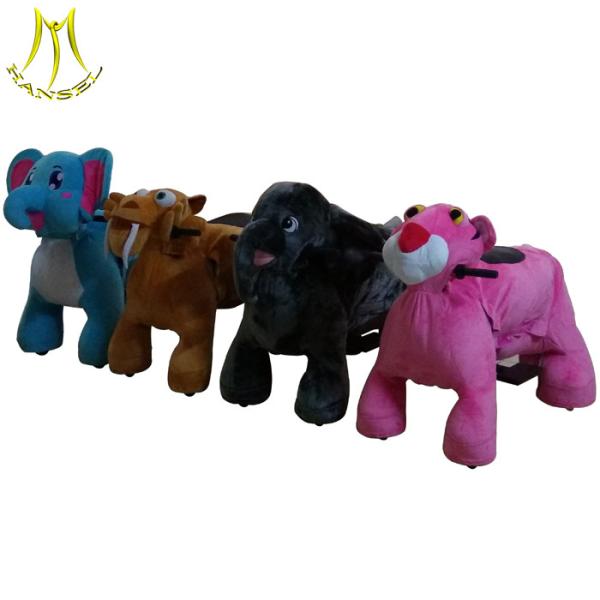 Hansel plush electronic Walking plush animal amusement ride for sale