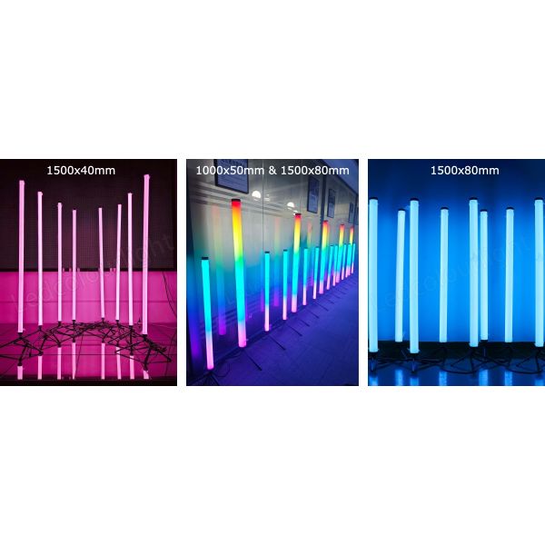 50mm Tube LED Pixel Light Durable RGB DMX512 Control LED Pixel Tube Lighting