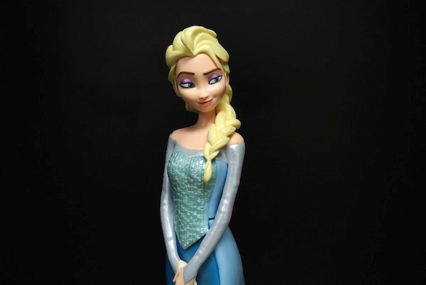 Blue Snow Color Disney Frozen Figurines Cartoon Shampoo Bottle ANNA ELSA Princess Container