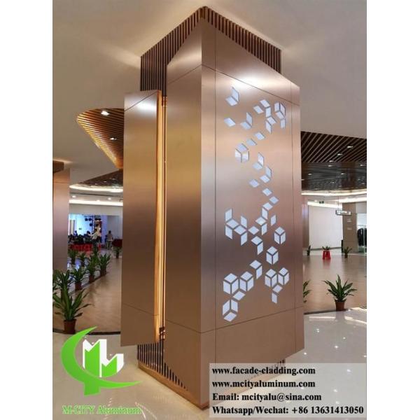 PVDF Coated 3mm Thickness Aluminum Cladding Panel for Customizable Building Facade and Column Covers