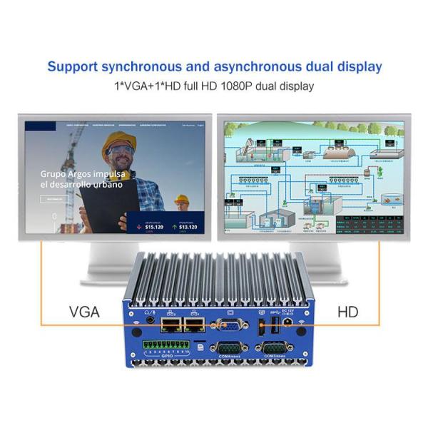 Нано титановый серый промышленный мини-PC N11 DC 12V Вход 2XIntel I210-AT/I211-AT 1000M