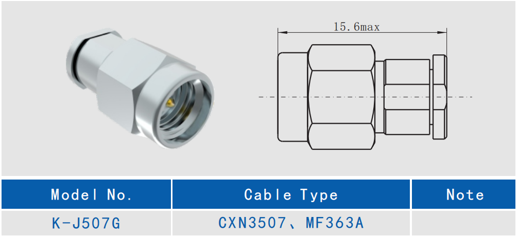 Мужской 2,92 мм RF соединитель для CXN3507/MF363A кабельного соединителя