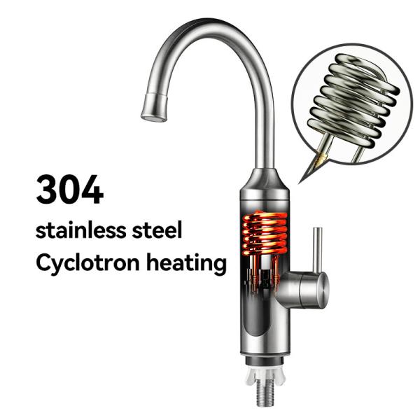 Kitchen 3300W Power 304 Stainless Steel Instant Electric Water Faucet