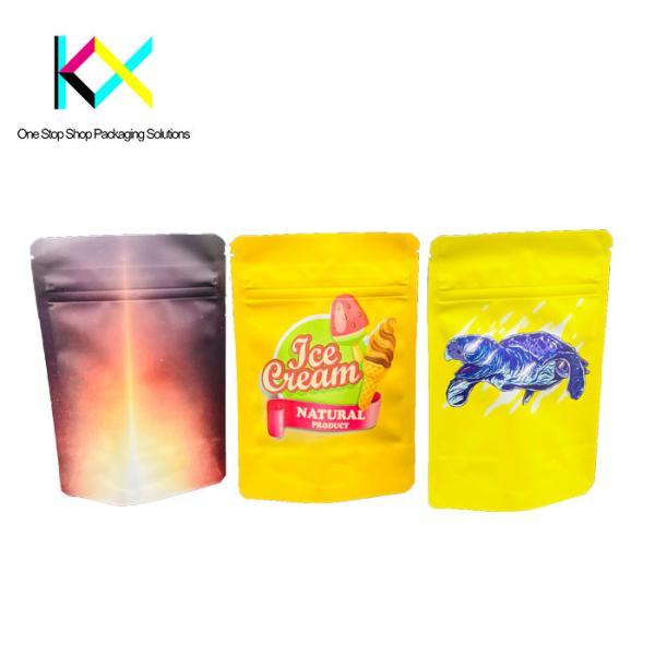 Lightweight Matte Zipper Snack Food Packaging Bags ISO9001 Certified