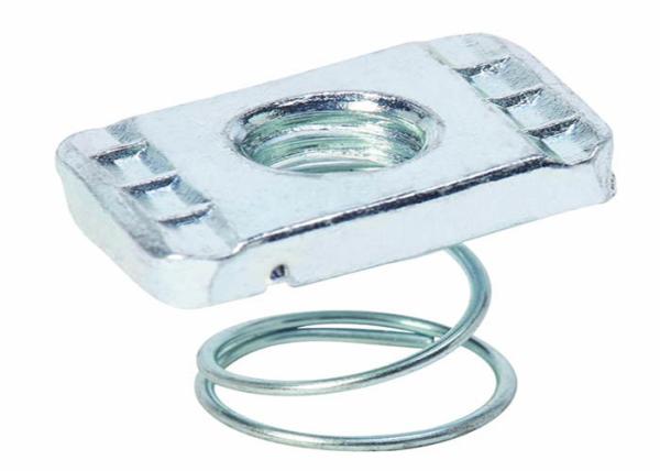 M10 M12 Metal Nut Grade 4.8 White Zinc Plated Strut Channel Nuts Easy Disassembly