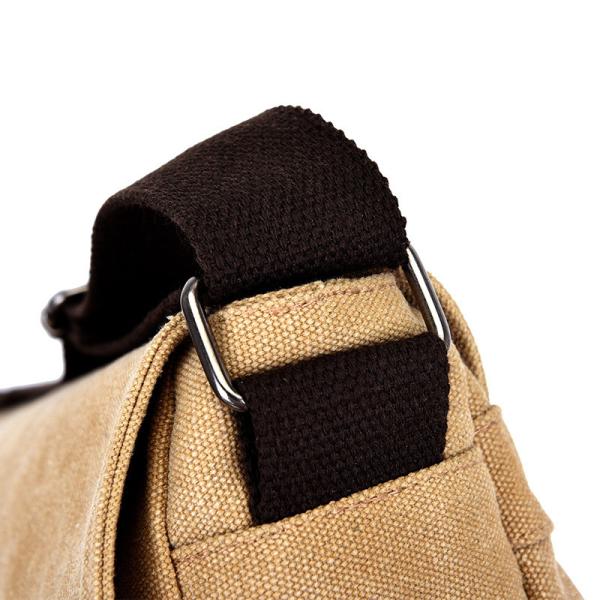 16.5 / 17 Inch Flap Men Sling Crossbody Laptop Canvas Shoulder Messenger Bag For Men
