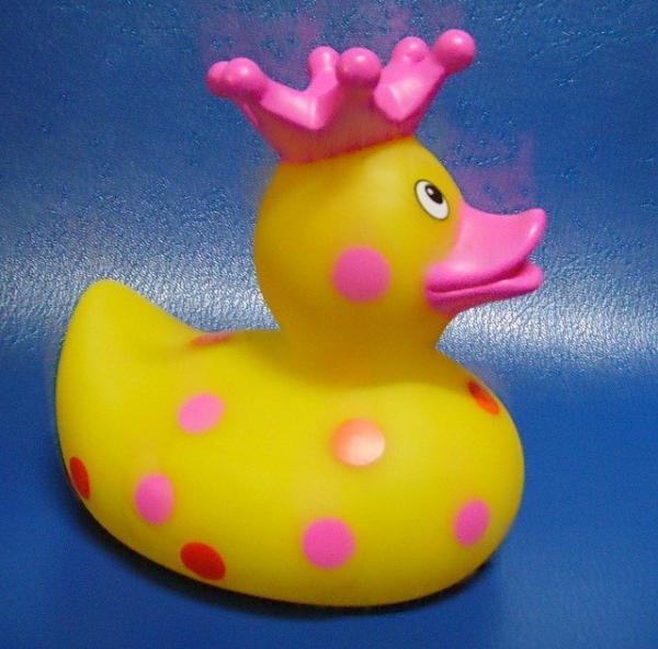 Dot Crown Princess Christmas Rubber Duck Toy For 3 Year Olds Bath Time