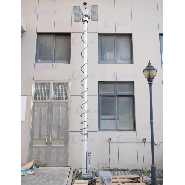OKAF 3 to 10m Anti shaking electro-mechanical mast 50kg payload weight