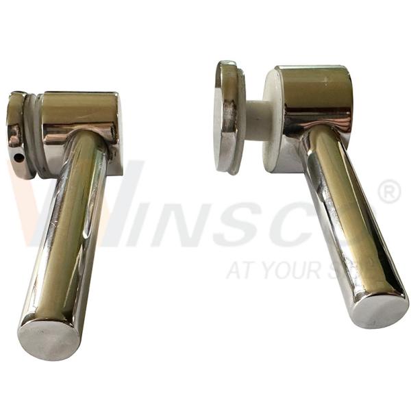 SS 304 316 Satin espelho 32mmx12.7mmx70mm pinça de vidro inox 1' x 1/2' porta de vidro de aço inoxidável com tubo