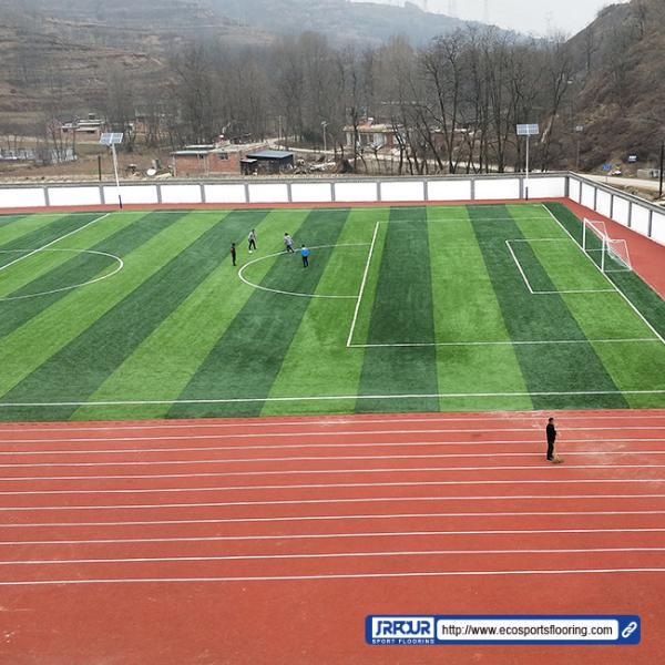 Anti Yellowing Synthetic Outdoor Flooring Runway Durable For School