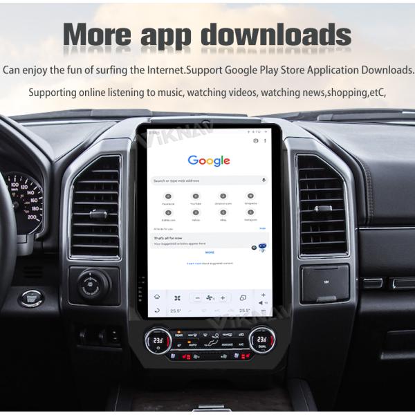 Viknav 14,5 дюймовое автомобильное радио для Ford Expedition 2015-2022 Сенсорный экран Android Авто стерео головный блок GPS-нагивация