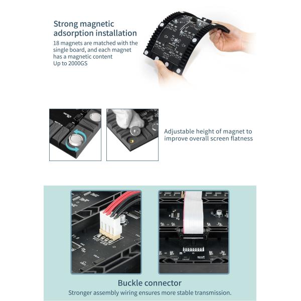 P2.5 320x160 Soft Module Flexible LED Board Soft LED Moving Message Display Sign Board Panel Led