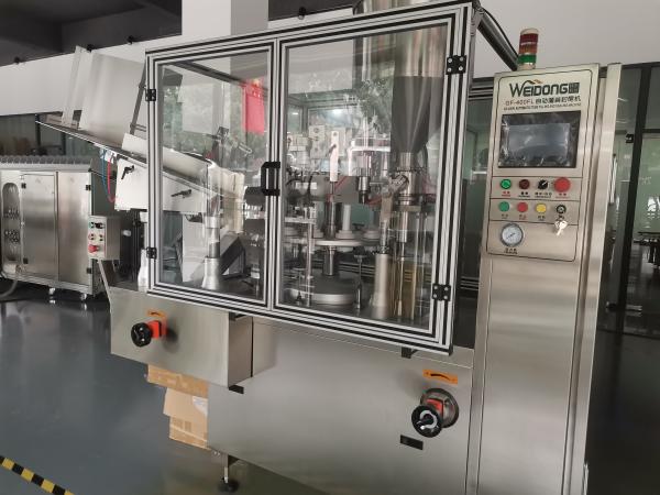 Máquina automática de enchimento e vedação de tubos de 200 kg com pressão de ar de 0,4-0,6Mpa Fornecimento de energia 220V 50Hz