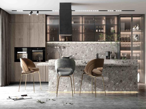 Supplier Modern Kitchen Cabinet Shaker With Islands  Design Good Strength