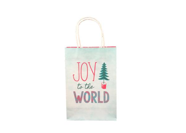 Os sacos minúsculos impressos decorativos extravagantes do presente do Natal personalizaram a impressão do logotipo