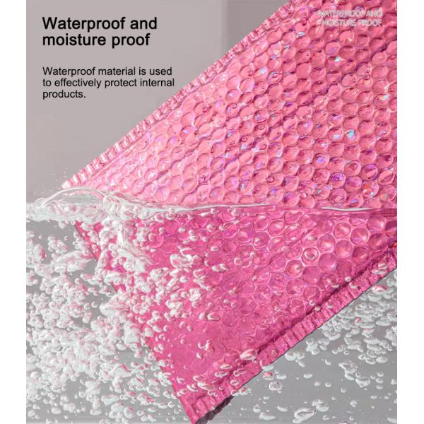 Holographic Poly Metallic Bubble Envelopes Mailer For Shipping