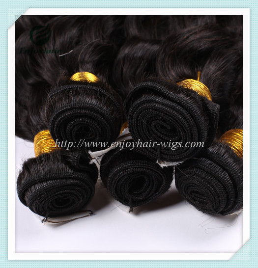 Malaysian 5A virgin hair loose wave weft natural color(can be dye) 10''-26''hair extension