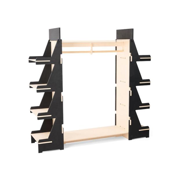 Eco Friendly Clothing Shop Retail Store Fixtures 4-way Clothing Rack