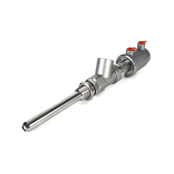 DN15 Pneumatic Angle Stainless Steel Beverage Filling Valve Extended Rod Anti-Drip for Water Oil Control General Application