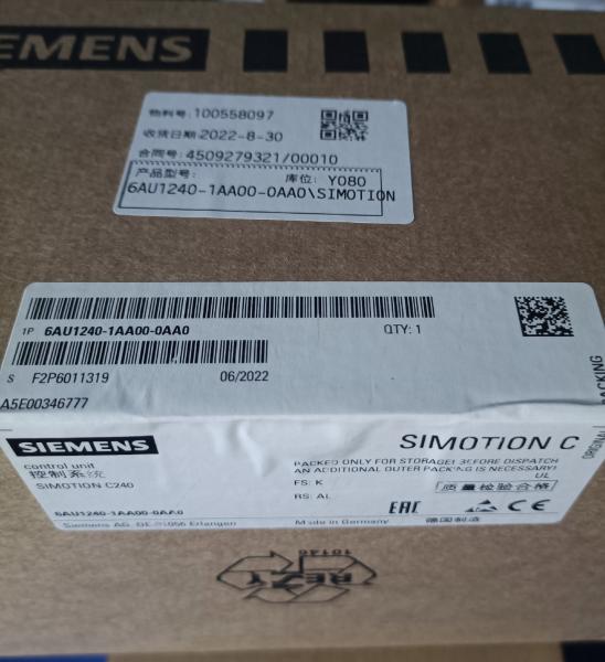 6AU1240-1AA00-0AA0 SIMOTION C240/C240 PN Siemens Motion Controller Advanced Technology