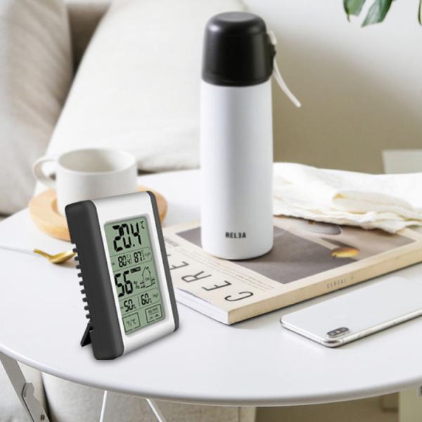 DTH-124 Digital Hygrometer Temperature Sensor 24H Max/Min Record Display Humidity Meter Indoor Room Thermometer Hygrometer